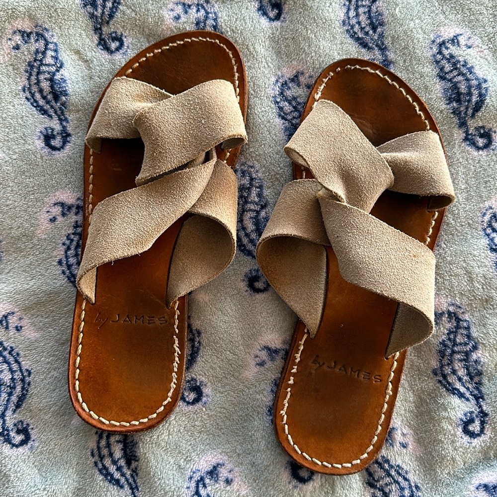 Leather sole sandal sustainably made